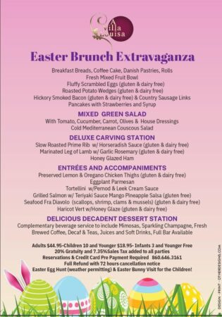 Easter 2025 Menu