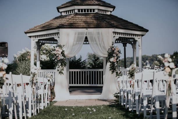 Sunny Day Ceremony Set Up